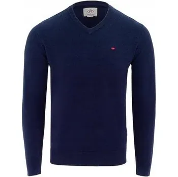 Pánský svetr Lee Cooper svetr modrý výstřih do V velikost L