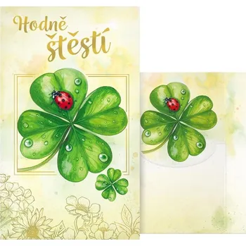 UNIPAP přání srdečné s klopou na peníze M11-605 W PRANI_W_263 599245