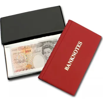 Obal pro sběratelský předmět Schulz Kapesní album na bankovky, červená