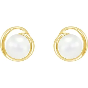 Náušnice Stříbrné perlové náušnice Lucas