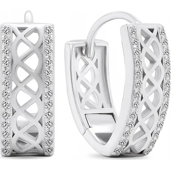 Náušnice Brilio Silver Elegantní stříbrné náušnice se zirkony EA482W