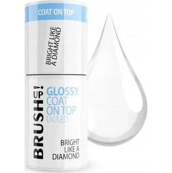 Přípravek na nehty Brush Up! By Maxineczka Lesklý Top Coat Bez Výpotku Hybridní Závěrečný Lak 5g