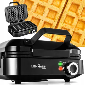Vaflovač Vaflovač Lehmann černý 2000 W na 2 vafle s regulací teploty