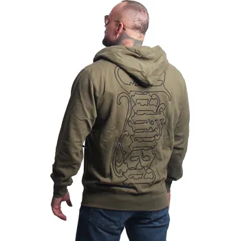 Pánská mikina Pánská mikina Yakuza Needle Zip 27030 grape leaf Velikost: 4XL