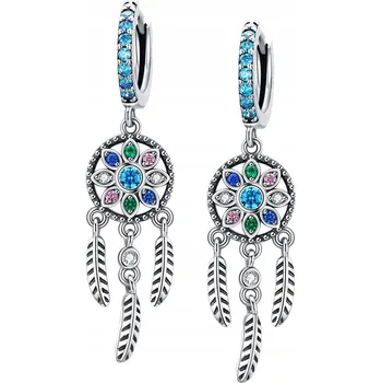 Náušnice Stříbrné Náušnice Lapač Snů S925