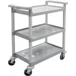 Hendi Servírovací vozík se 3 policemi z polypropylenu, 800x410x(V)950 mm
