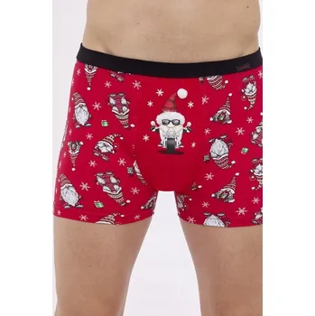 Boxerky Pánské vánoční boxerky Cornette 007/77 Rider vel. S (44) skřítci bambule