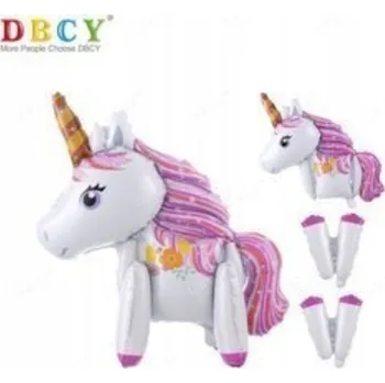 Balónek Fóliový balónek Jednorožec stojící, bílý