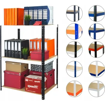 Dílenský regál Kovový regál skladový garážový HELIOS HBW 106x120x60 cm, 3 police, nosnost 3x350 kg