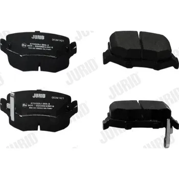 Brzdová destička Sada brzdových destiček, kotoučová brzda JURID 573323J