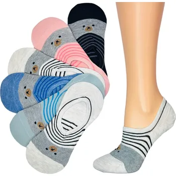 Dámské oblečení 6x DÁMSKÉ PONOŽKY balerínské kotníkové ponožky , krátké balerínské ponožky , mikro ponožky