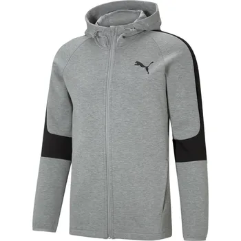 Dámská mikina PUMA Mikina s kapucí na zip Puma Evostripe Core L ŠEDÁ
