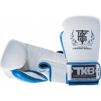 Boxerské rukavice Boxerské rukavice Top King TKBGRB_WH-BU 10 oz