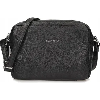 Kabelka Toscanio kabelka přes rameno přírodní kůže černá
