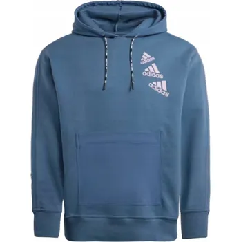 Pánská mikina 2864 PÁNSKÁ PÁNSKÁ MIKINA ADIDAS KLOKANKA S KAPUCÍ PŘES HLAVU BAVLNA S