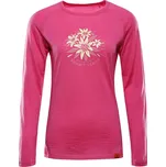 Dámské triko z merino vlny ALPINE PRO MERENA fuchsia fedora - M