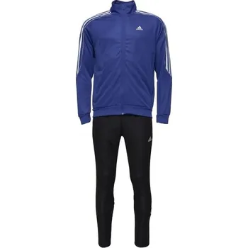 Pánská tepláková souprava adidas 3-STRIPES ESSENTIALS TRACKSUIT S Modrá, Černá, Bílá