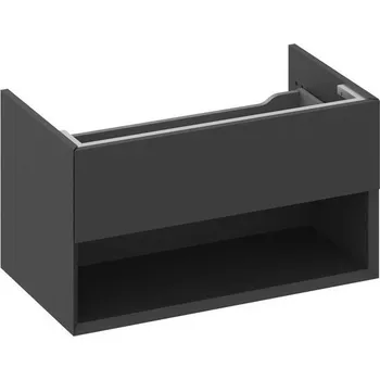 Koupelnový nábytek Ravak Lite Skříňka pod umyvadlo 80x45 cm, černá mat X000001862