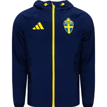 Pánská bunda větrovka Adidas Švédsko 2026 Tiro Travel Full-Zip modrá