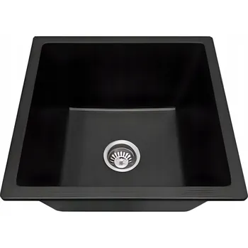 Granitový dřez Jednokomorový granitový dřez ANW HOME černý