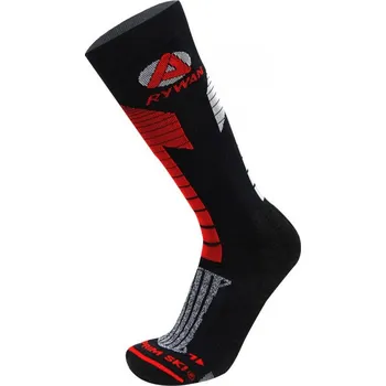 Pánské oblečení RYWAN Ponožky Rywan Comprim'Ski 41/43 ČERNÁ|ČERVENÁ