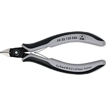Přesné boční štípací kleště na elektroniku ESD KNIPEX 7932125ESD