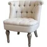 Béžové francouzské křeslo z lněné látky Lin - 67*66*71 cm 228061402