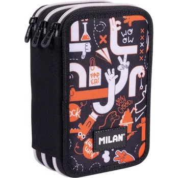 Dětské zboží Penál MILAN 3-patrový/plný, Fingers série