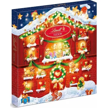 Bonboniéra Lindt Adventní kalendář Teddy 128 g