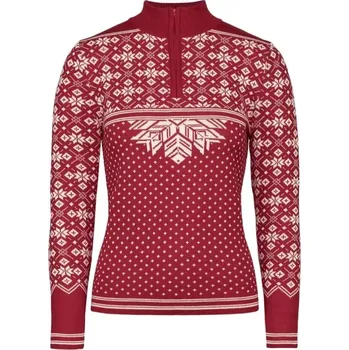 Dámský svetr Dámský vlněný norský svetr Norlender Kristin red - XL<br>42-44