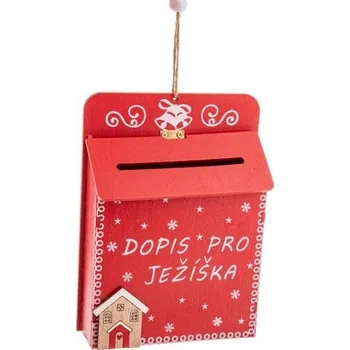 Železářství Dakls Dřevěná dopisní schránka - "Dopis pro Ježíška"
