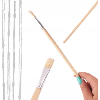 Malířský štětec Kulatý rovný štětec Bauster 1,2 cm