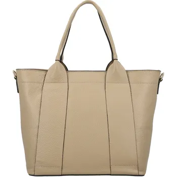 Kabelka Dámská kožená kabelka na rameno béžová - Delami Vera Pelle Nadiya béžová