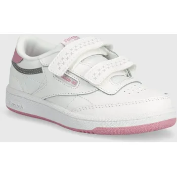 Chlapecké tenisky Dětské kožené sneakers boty Reebok Classic Club C bílá barva, 100075110 00X, EUR 24