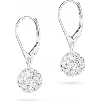 Náušnice STŘÍBRNÉ NÁUŠNICE ryzost 925 Krystaly Swarovski