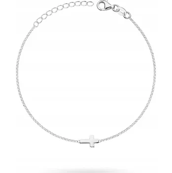 Náramek STŘÍBRNÝ Dámský Náramek ryzost 925 s Křížkem