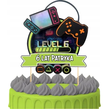 Obraz ZÁPICH DO DORTU Narozeninový Sto let starý hráč HRÁČ PAD POSTAVY TOPPERY 4