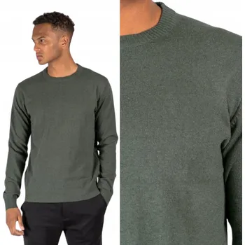 Pánský svetr Pánský bavlněný svetr Marcus Regular Fit Zelená Urban Green Velikost M