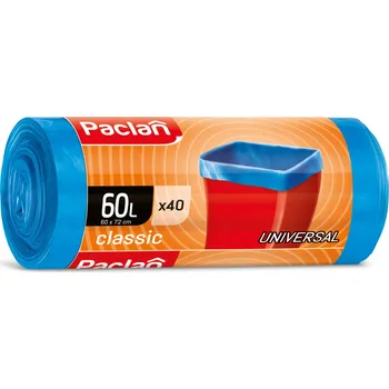 Pytle na odpadky Pytle na odpadky Paclan Classic 60 l 40 ks univerzální