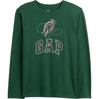 Dětské tričko GAP V-OCT LS VG M Zelená, Mix