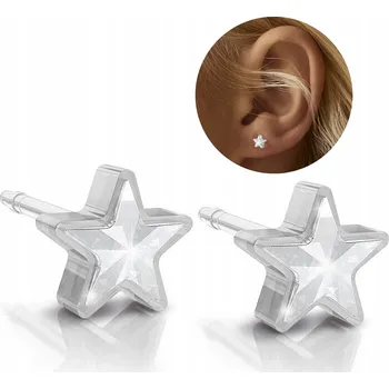 Náušnice Náušnice s krystaly Blomdahl , hvězdičky 0,6 cm