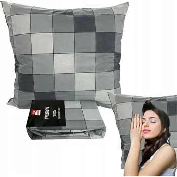 Povlečení Sada Povlečení 140x200 Přírodní Bavlna 100% Česká výroba ŠEDÁ KOSTKA Měkká