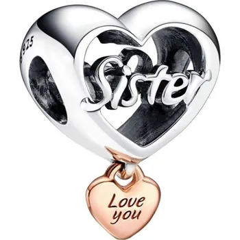 Přívěsek Harms Srdce Sestra Miluji tě stříbro 925