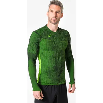 KIPSTA Spodní tričko Keepdry Warm pro dospělé L ČERNÁ|ŠEDÁ