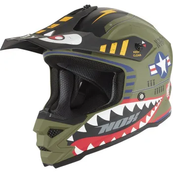 Helma na motorku Přilba N761 FLY FIGHTER, NOX, dětská (khaki, více bar.) 2026 (Velikost: XL)