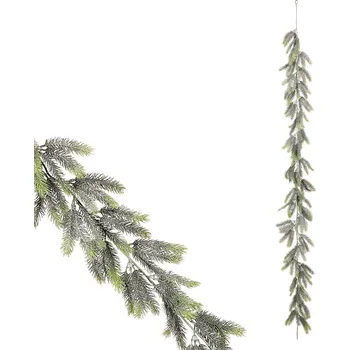 Vánoční dekorace Vánoční smrková girlanda, 170 cm, zelená