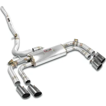 Přední díl výfuku Rear exhaust with valve OO90 Right - OO90 Left "Gun Metal Grey" Supersprint 832836