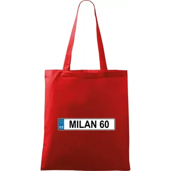 Nákupní taška SPZ Milan 60 - Taška bavlněná - 42 x 38 cm ( Červená )