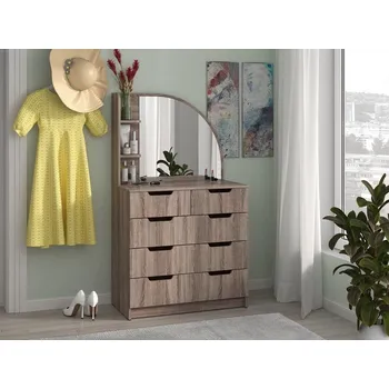 Toaletní stolek nabyteo Toaletní stolek DRESS-05 Barva: ořech - světlý