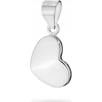 Přívěsek STŘÍBRNÝ PŘÍVĚSEK PŘÍVĚSEK Dámský ryzost 925 Hladký Plné srdce Srdíčko